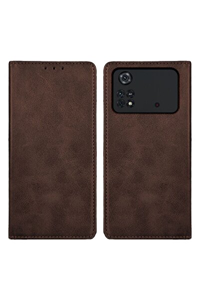 Sonique Θήκη Πορτοφόλι Vintage Magnet Wallet Xiaomi Poco X4 Pro 5G Καφέ