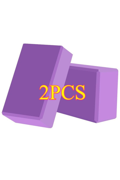 Choice3 2pcs Purple 2PCS EVA Yoga Block Yoga Building Blocks Moisture-Proof H...