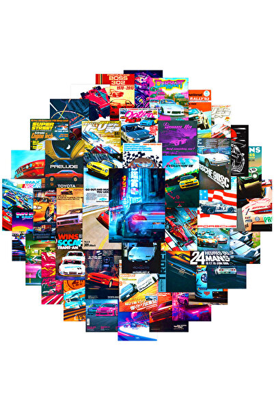 Choice 50pcs 50Pcs JDM Retrofit Racing Car Graffiti Stickers Decals Kid Toy W...