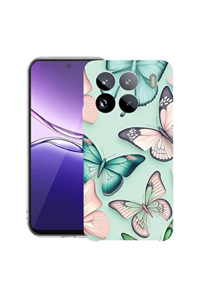 bestcase ¬Æ Husa Clear Slim Silicon Compatibila cu Xiaomi 15, Butterfly Patte...
