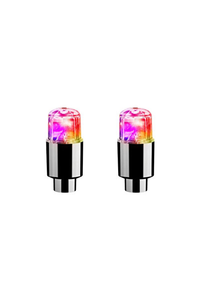 choice2 أغطية صمامات إطارات LED ملونة (قطعتان/4 قطع) مع أضواء، أغطية صمامات ه...