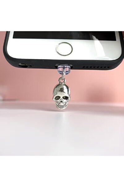 Choice For iphone 1pc Alloy Skull Phone Dust Plug - Decorate Your Phone, Prot...