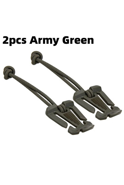 Choice 2pcs Army Green Backpack Buckle Clamp Carabiner Survival Gear Tools Ca...