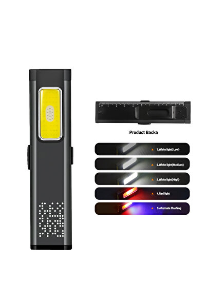 choice2 Heinast black Magnetic Ultra-Thin COB Work Light,Rechargeable LED Fla...