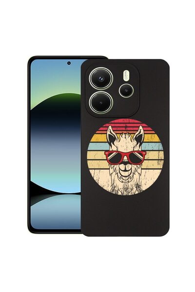 bestcase ¬Æ Husa pentru Xiaomi Redmi Note 14, Oldschool LLama, Slim Silicon 0...