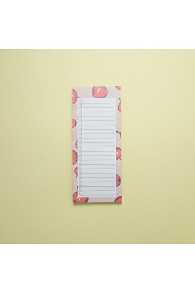 Choice Pink 1pc Fruit Pattern Magnetic Refrigerator Note Pad，Portable Tearabl...