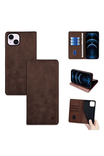 Sonique Θήκη Πορτοφόλι Vintage Magnet Wallet Apple iPhone 14 Plus Καφέ