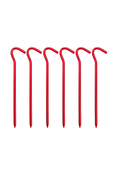 Choice Red G4734B6pcs 6PCS Ultra Light Aluminum Alloy Tent Ground Nail Curved...