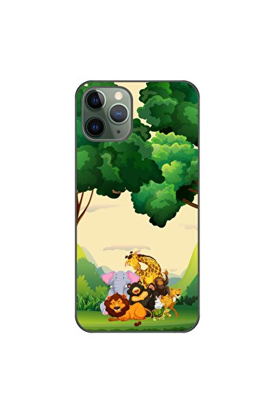OEM Husa compatibila cu Apple iPhone 11 Pro Max Silicon Gel Tpu Model Jungla ...