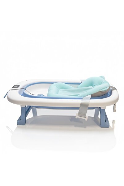 OEM Foldable baby bathtub with thermometer and stand, 75x45x20 cm 14-45
