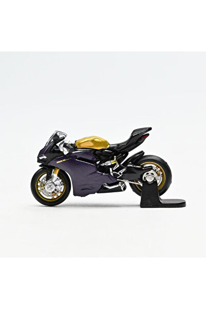Choice Purple Carban-Fiber 1/64 Alloy 1299 Motorcycle Model Diecast Static De...