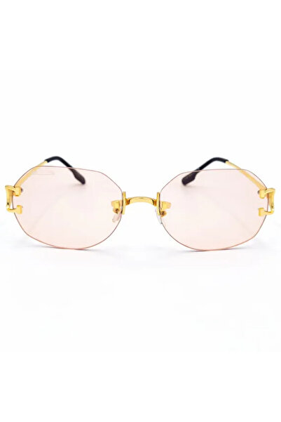 Matteo Ferari Ochelari de Soare Dama Fara Rama Roz Deschis UV400 – Model Eleg...