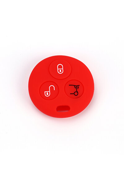 Choice6 Red 3 Buttons Silicone Remote Key Shell Fob Car Case For Mercedes Ben...