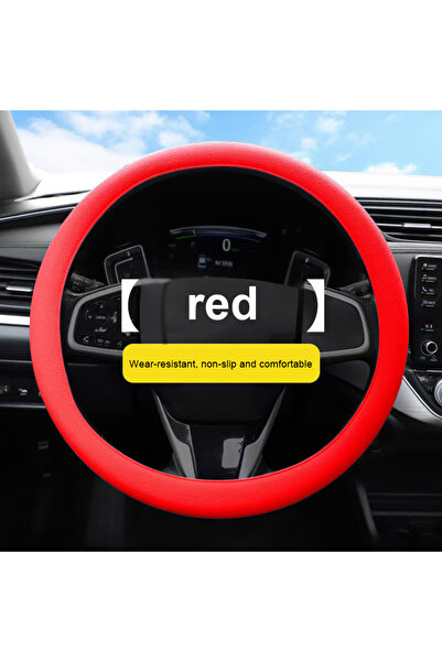 choice2 red Car Summer Universal Silicone Steering Wheel Cover Elastic Glove ...