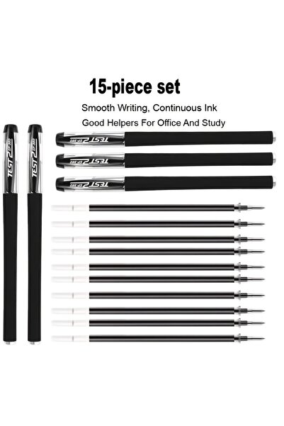 choice2 15Pcs 11/13/15pcs Black Pen, for Use by Students Or in The Office, Bu...