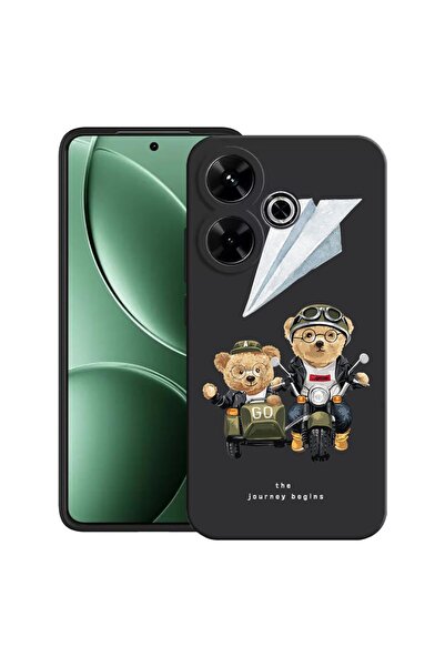 bestcase Θήκη για Xiaomi Redmi 13x με Σχέδιο Teddy On The Road, TPU Ματ Εξαιρ...