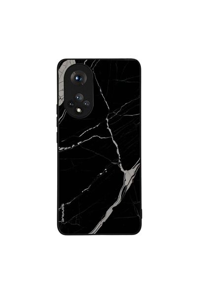 Sonique Θήκη Marble Series για Honor 50 5G / Nova 9 Μαύρο