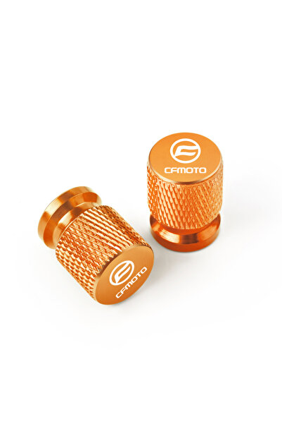 Choice6 Orange 2PCS Aluminum Wheel Tyre Valve Air Port Cover Cap For CFMOTO M...