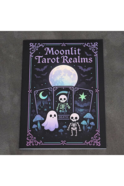Choice WHITE Tarot Coloring Book Gothic Kawaii Witchy Adult Coloring Book Mys...