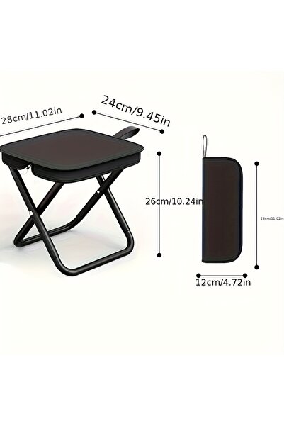 Choice black Heavy Duty Folding Camping Chair for Adults, 150kg Capacity, Por...