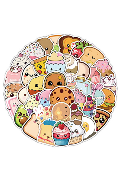 Choice 60PCS Cartoon Cute Hand Drawn Food Waterproof Graffiti Stickers for He...