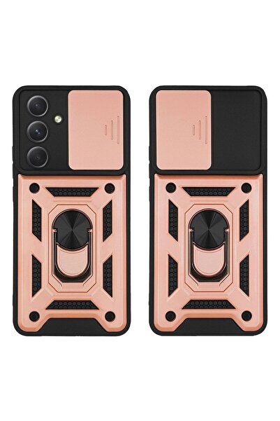 Sonique Θήκη Ring Armor CamPro για Samsung Galaxy A54 5G Ροζ Χρυσό