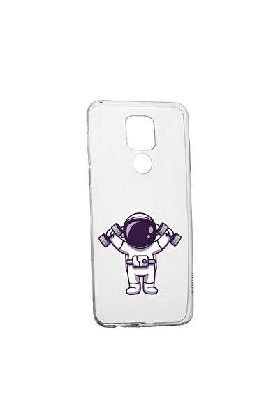 bestcase Силиконов калъф, съвместим с Xiaomi Redmi Note 9, Astronaut Gym, уст...