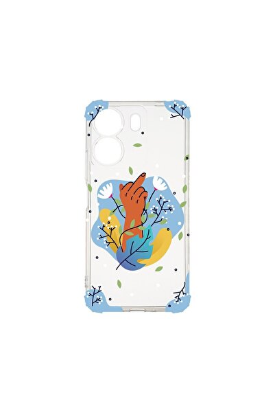 bestcase Αντικραδασμική Θήκη 1.5MM, Συμβατή με Xiaomi Redmi 13C 4G, Flowers F...
