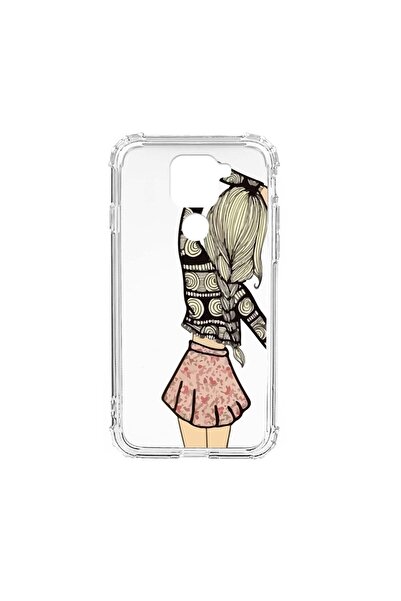 bestcase Husă Antișoc din Silicon Compatibilă cu Xiaomi Redmi Note 9 4G, Girl...