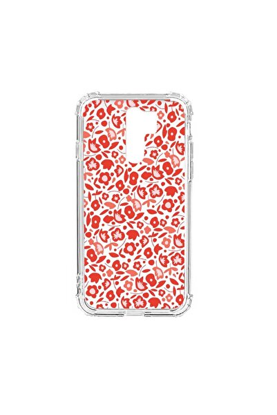 bestcase Husa Anti Shock Silicon Compatibila Cu Xiaomi Redmi 9, Red Floweres ...