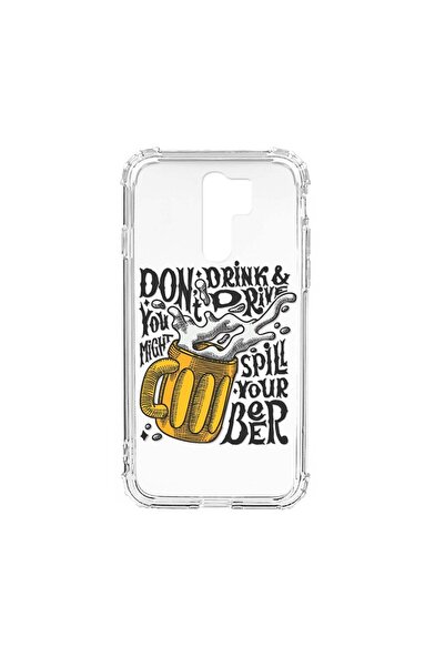 bestcase Husa Anti Shock Silicon Compatibila cu Xiaomi Redmi 9, Don't Drink A...