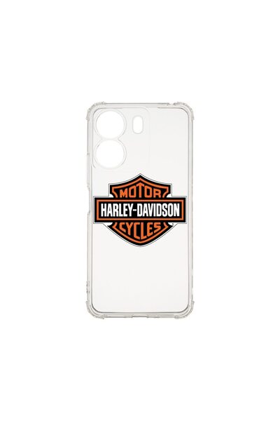 bestcase Husa Anti Shock 1.5MM, compatibilă cu Xiaomi Redmi 13C, Logo Harley-...