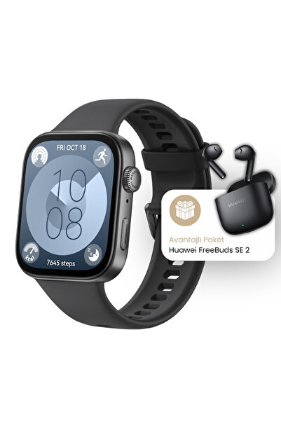 Huawei Watch Fit 3 Siyah + Freebuds SE 2 Siyah Avantajlı Paket