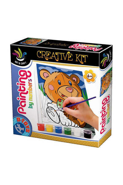 D-Toys Set de pictură după numere Urs
