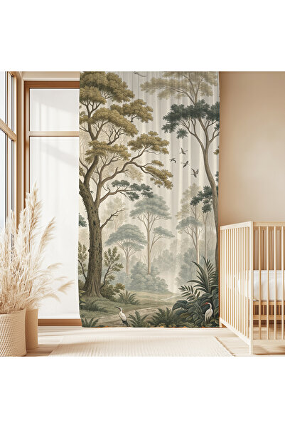 Hanna Home Lüks Bej Kahverengi 60 Floral Desenli Kadife Görünümlü Yatak Odası...