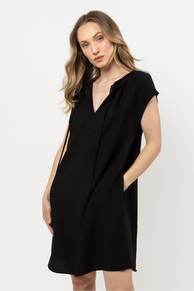 Awama Rochie mini awama, negru, raion-nailon, M INTL