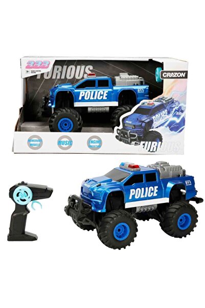 Sunman :16 Sesli ve Işıklı Furious USB Şarjlı Uzaktan Kumandalı Off-Road Poli...