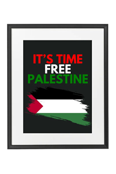 Boomah Accessories Its time Free Palestine Poster with Frame 50x40cm