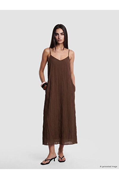 LC Waikiki Esvab • Modern & Distinctive Striped Dress with Rope Straps