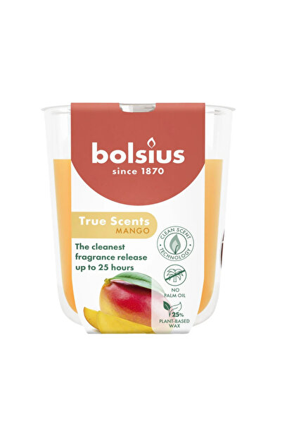 Bolsius Lumanare parfumata Bolsius, Mango , 25 ore ardere, 80x73mm