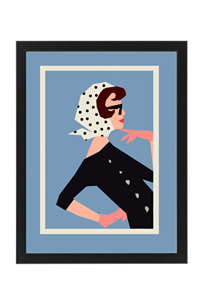 Boomah Accessories Vogue Fashion Girl Poster with Frame 30x40cm