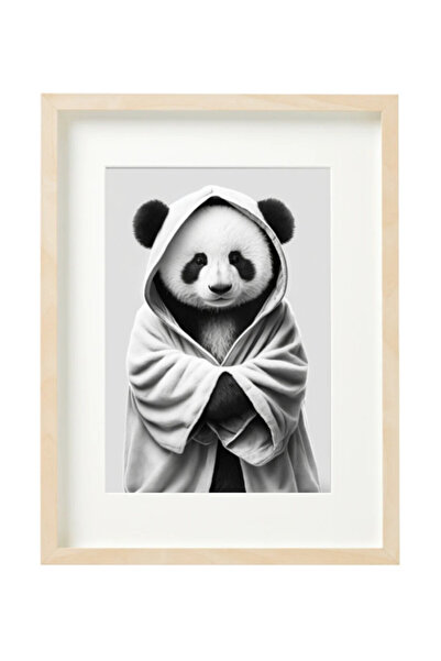 Boomah Accessories Panda in Bathrope , Bathroom Wall Art, Nursery Poster with...