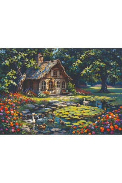 Nova Puzzle 1000 Piece Ducks and Little Cottage Adult Puzzle - 41211