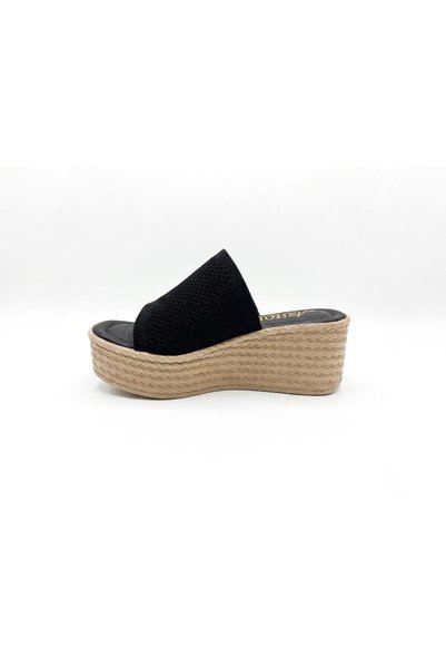 KuMsaL Butik Ayakkabı Kumsal Triko Ultra Soft Anatomical Sole Filling Sole Elegant Women's Slippers
