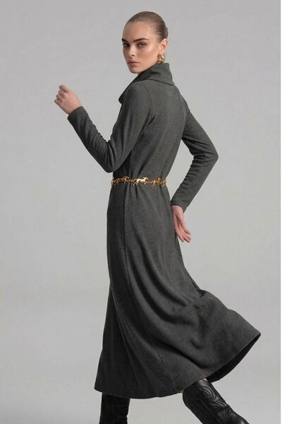 FTZ WOMEN Women's Ribbed Dress Smoked 31286