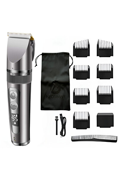 NeoSimply Hair and beard trimmer and shaver set, professional, with ceramic b...