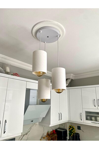 DREAM MODE Pinterest Stil Beton Dokulu 3’lü Sarkıt Long Stone Avize – Nestvibe