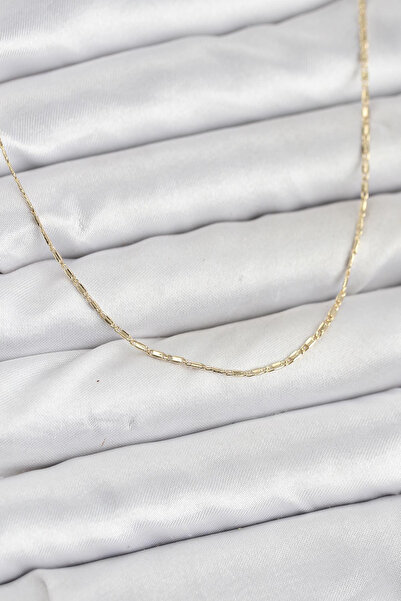 CM 14K Gold Renk Kesme Model 60 cm Kadın Kolye 5886 - VVVVVV6676-9286
