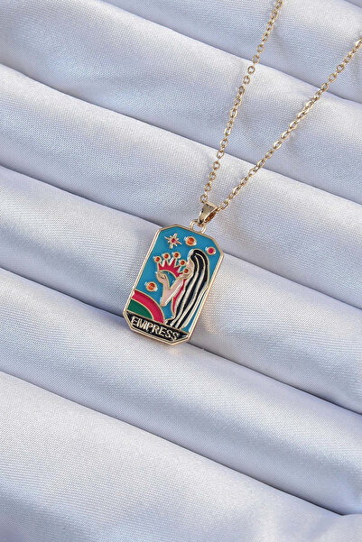 northcity n 316L Steel Chain Gold Color Crown and Girl Figured Colorful Ename...