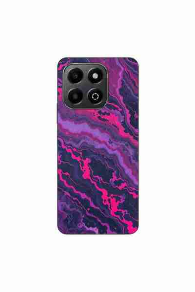 OEM Husa compatibila cu Honor X6b Silicon Gel Tpu Model Midnight Rose Marble